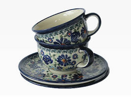 S/2 Cup and Saucer Summer Garden Range