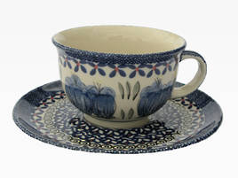 Cup and Saucer - Blue Crocus