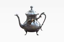 White Metal Large Teapot