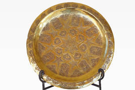 Moroccan Bronze Handbeaten Tray
