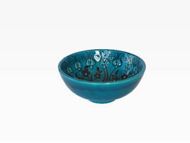 Small Turkish Blue Bowls - Tulip Garden